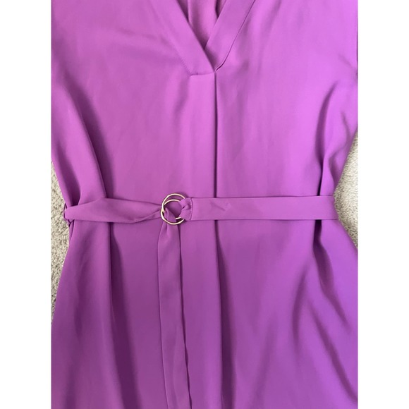 Worthington Women’s Lilac V-Neck‎ Sheath Midi Dress Size Small - Picture 4 of 10